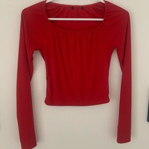 Red women’s long sleeve size small